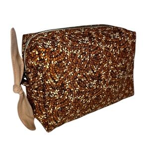 Handmade Boxy 60's Style Cosmetic Bag